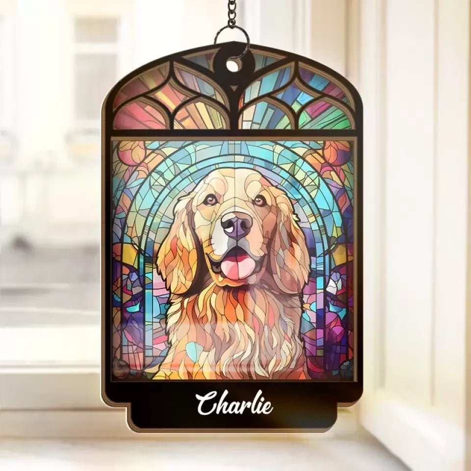 You Will Always Be In Our Hearts - Memorial Personalized Window Hanging Suncatcher - Sympathy Gift For Pet Owners, Pet Lovers 669144 - DiyGiftly