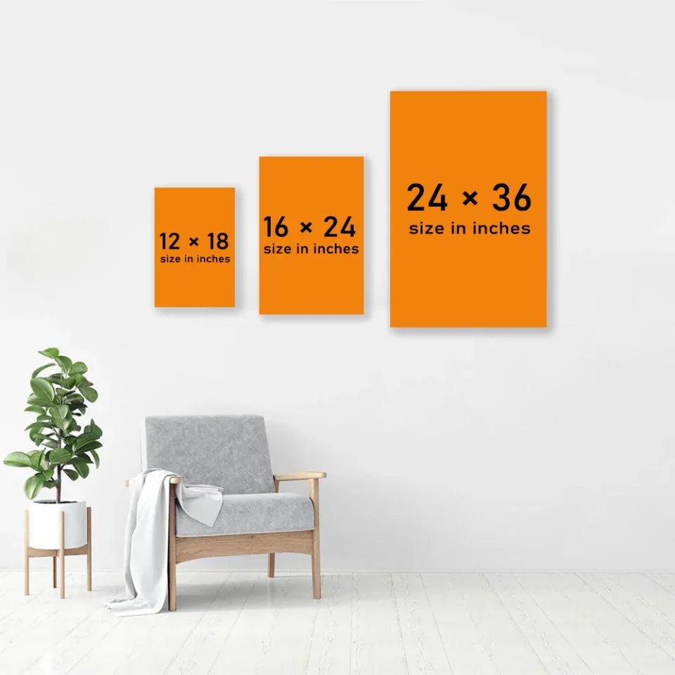Poster or Canvas Print Framed Poster Black 12 18 IN