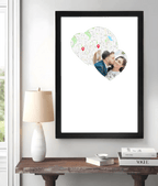 Poster or Canvas Print home decor Framed Canvas 16 24 IN