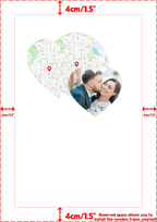 Poster or Canvas Print long distance gift Framed Canvas 24 36 IN