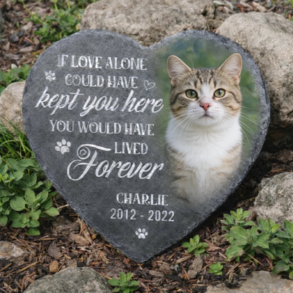 weatherproof cat memorial stone keepsake