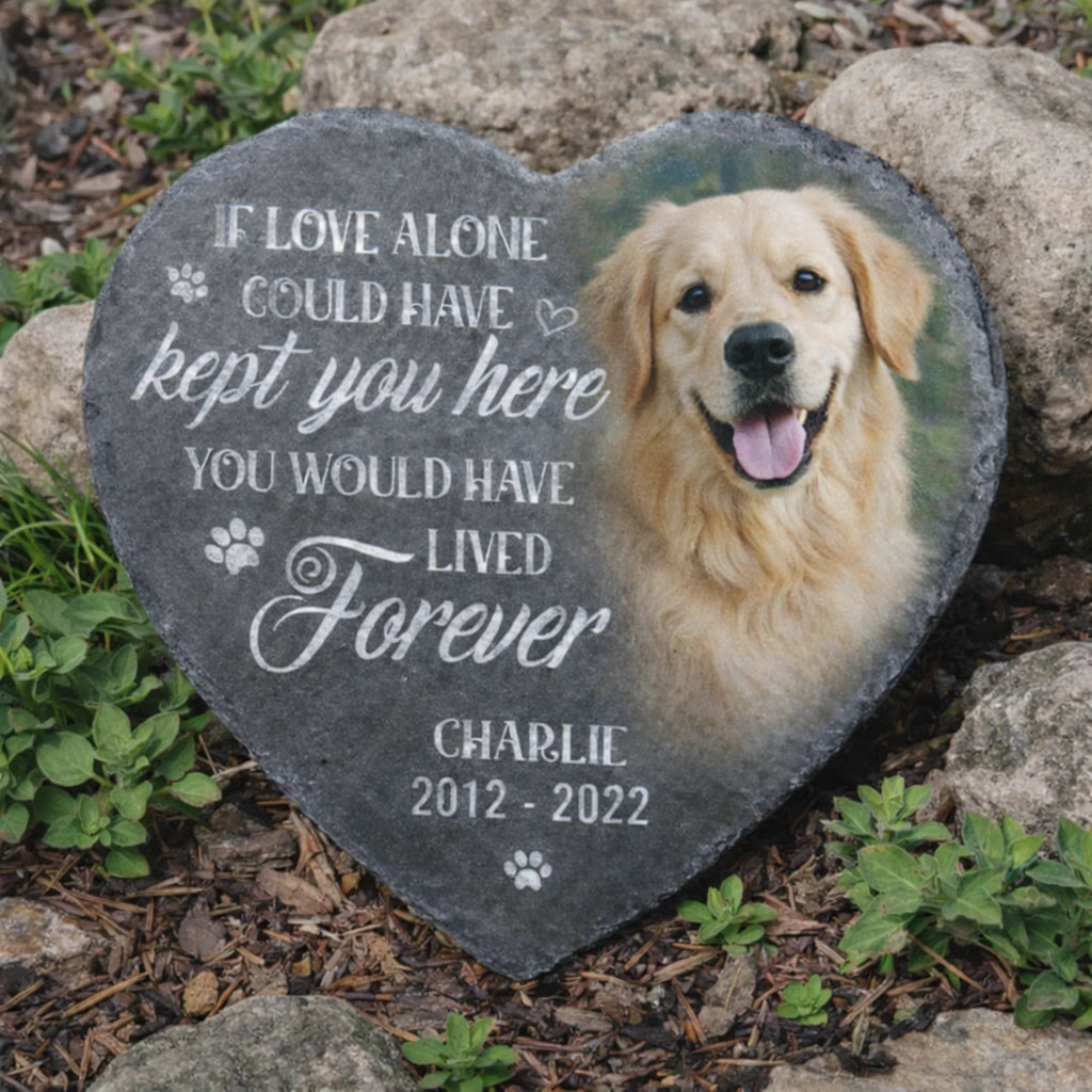 You Would Have Lived Forever Memorial Stone Personalized Dog Tribute Slate Plaque Loss of Dog Gift for Garden or Home