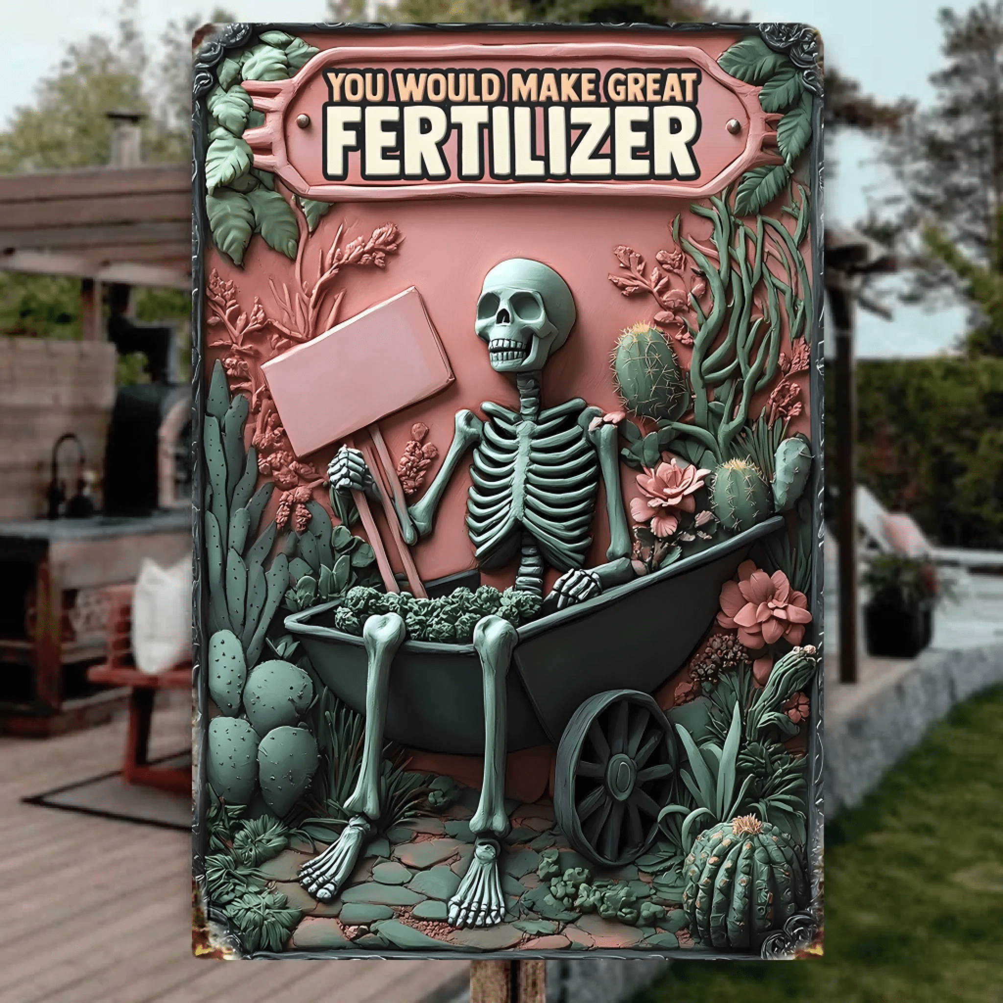 You Would Make Great Fertilizer - Personalized Gardening Rectangle Metal Sign 736248 - 736462 - DiyGiftly