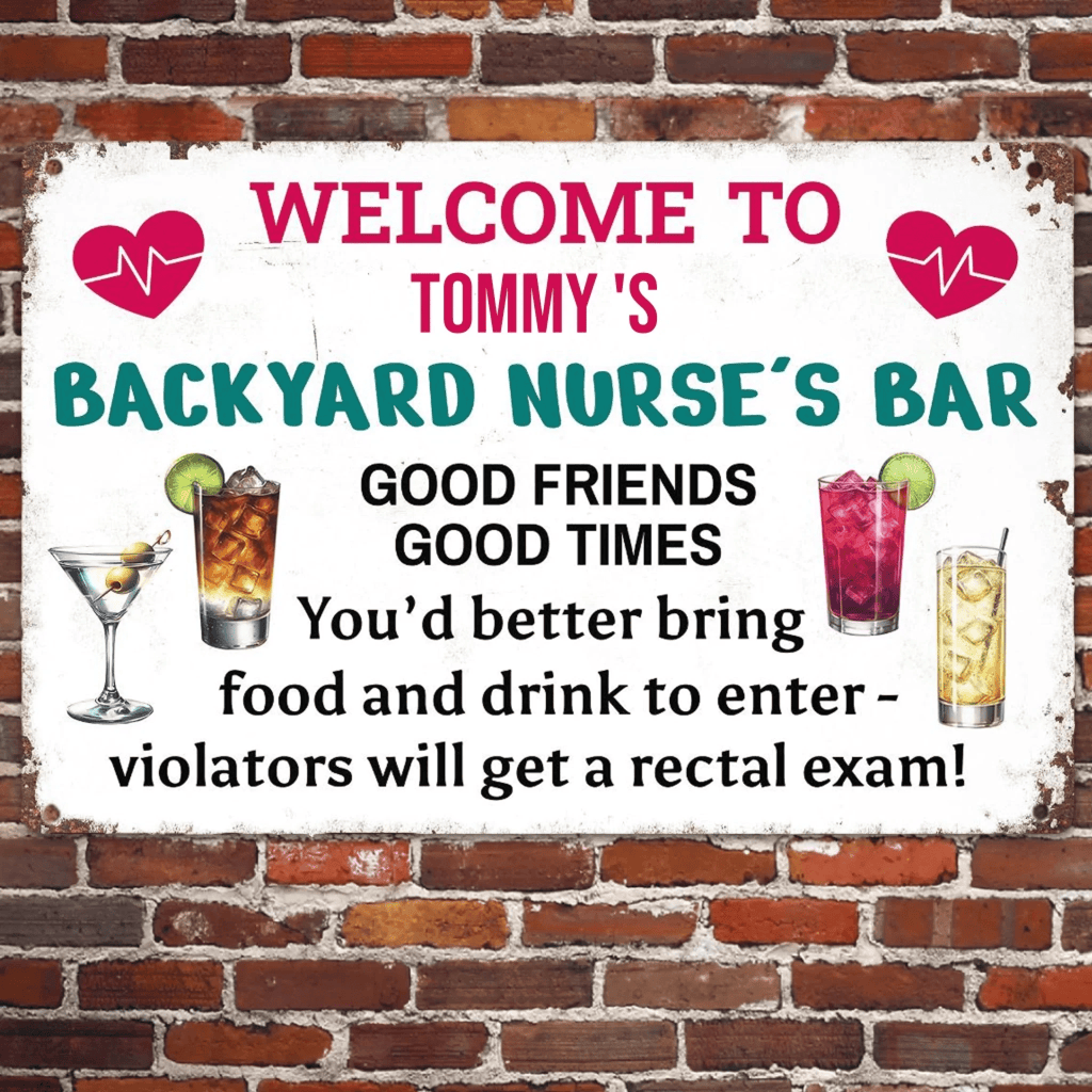 You'd Better Bring Food - Gift for a Nurse - Personalized Custom Metal Sign 736373 - 736394 - DiyGiftly