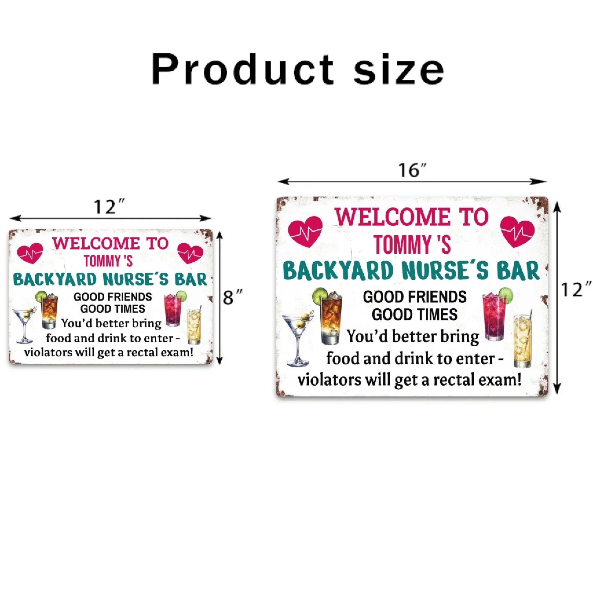 You'd Better Bring Food - Gift for a Nurse - Personalized Custom Metal Sign 736373 - 736394 - DiyGiftly