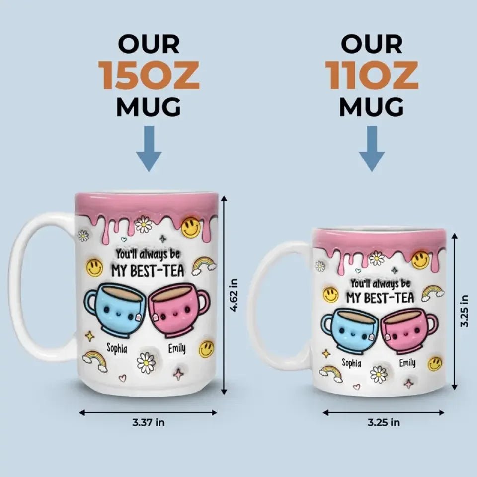 ceramic printed mug personalized design gift for best friend