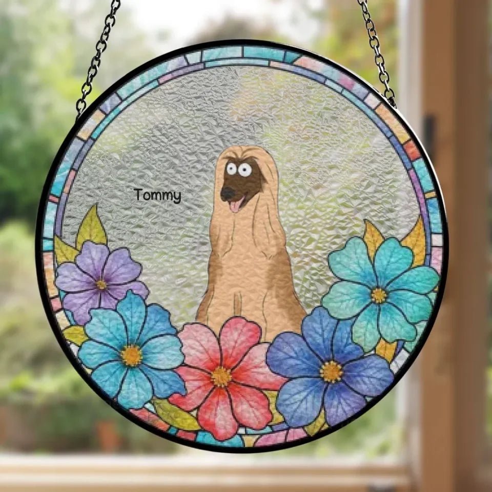 personalized design suncatcher ornament loss of dog gift window hanging keepsake personalized preview