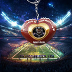Your Biggest Fan - Personalized Football Keychain 737924 - DiyGiftly