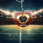 Your Biggest Fan - Personalized Football Keychain 737924 - DiyGiftly