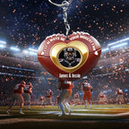Your Biggest Fan - Personalized Football Keychain 737924 - DiyGiftly