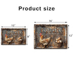 Your Egg Shack - Personalized Chicken Rectangle Metal Sign 736192 - 736320 - DiyGiftly