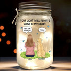 Your Light Will Always Shine In My Heart - Memorial Personalized Custom Mason Jar Light - Sympathy Gift For Pet Owners, Pet Lovers 661428 - DiyGiftly