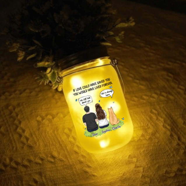 Your Light Will Always Shine In Our Hearts - Memorial Personalized Custom Mason Jar Light - Sympathy Gift For Pet Owners, Pet Lovers 09406208 - DiyGiftly