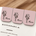 Your Personal Blossom & Reading Charm - Personalized Name Magnetic Bookmark 1080882 - DiyGiftly