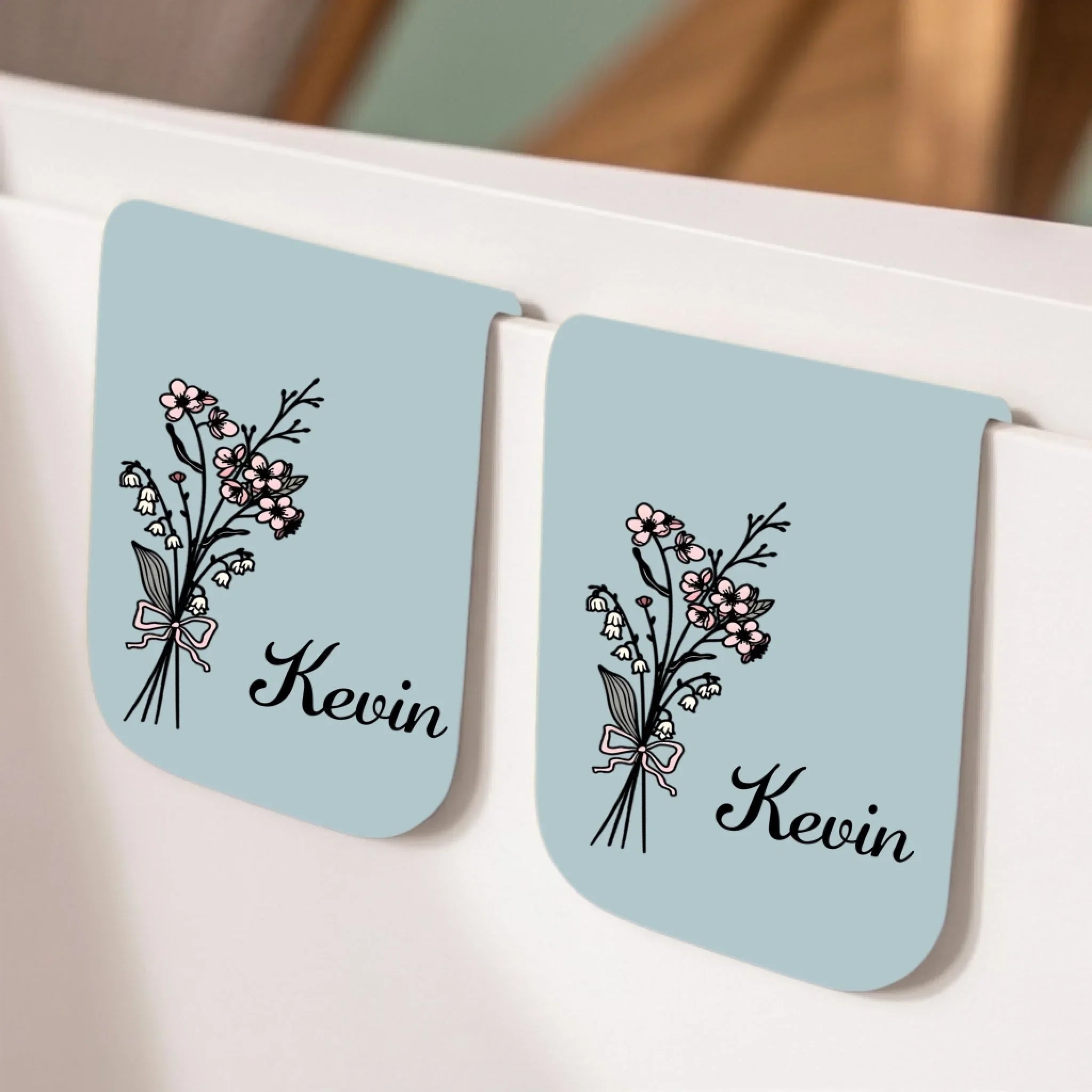 Your Personal Blossom & Reading Charm - Personalized Name Magnetic Bookmark 1080882 - DiyGiftly