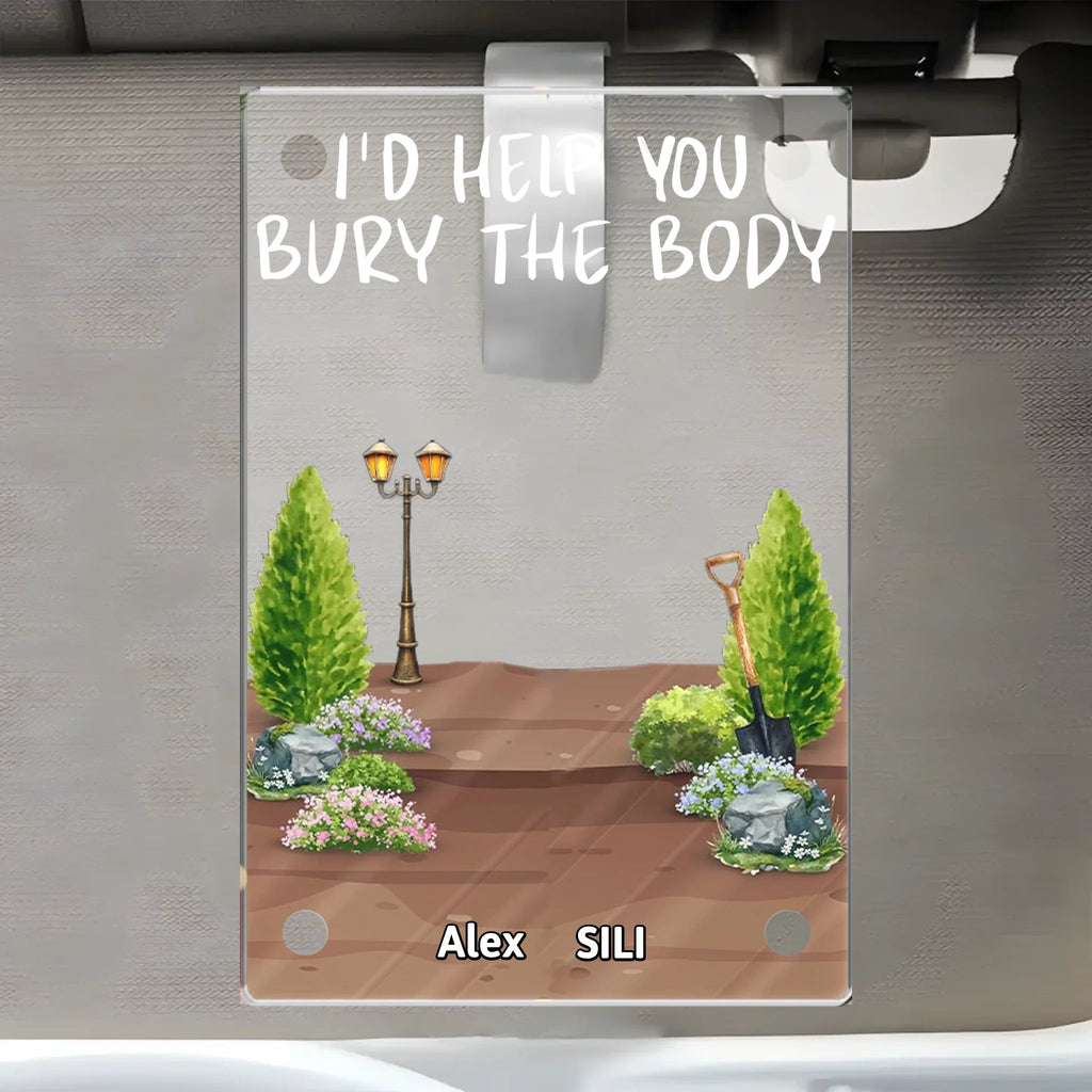 Your Reliable Sidekick - Personalized Custom Acrylic Visor Clip for Cars 1068318 - DiyGiftly