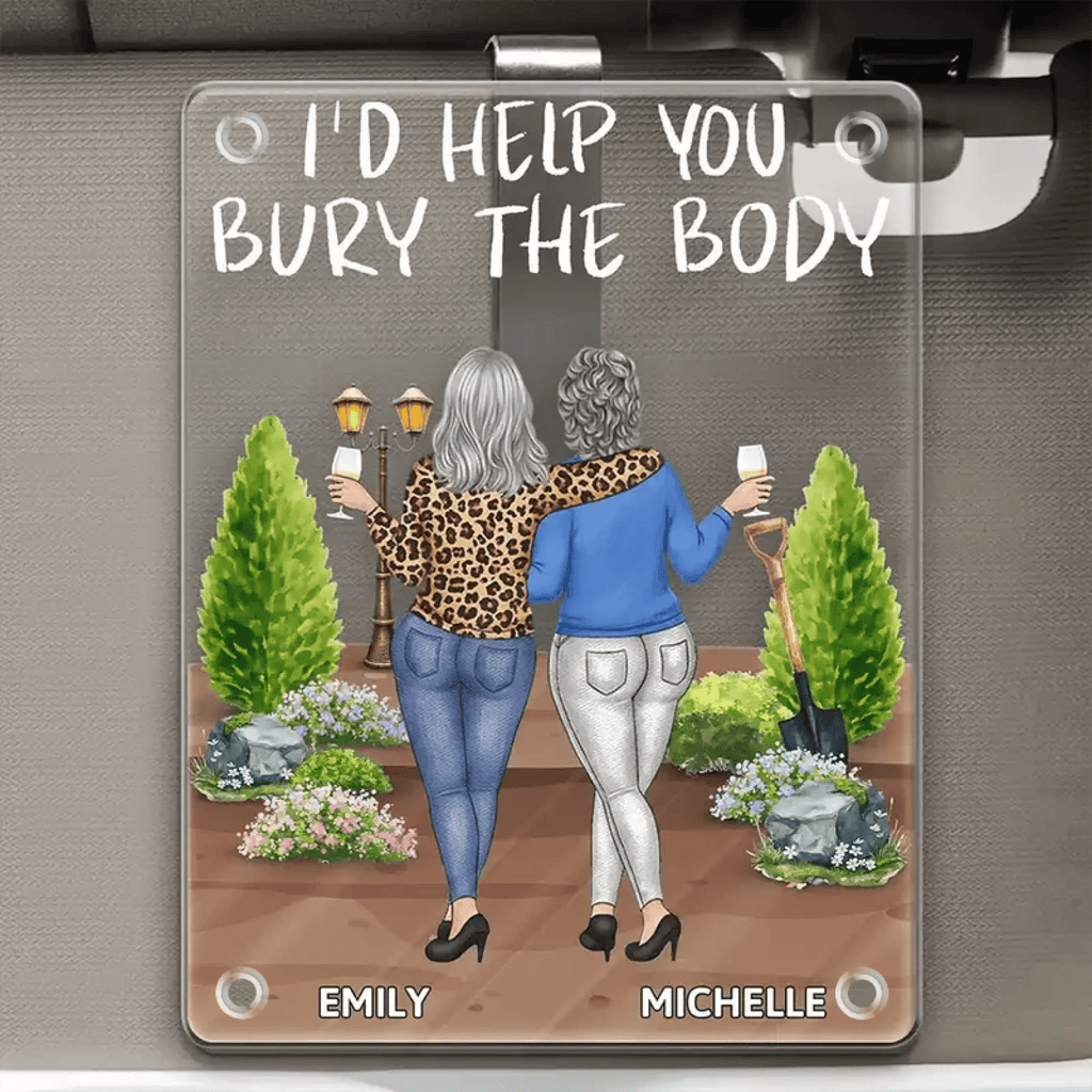 Your Reliable Sidekick - Personalized Custom Acrylic Visor Clip for Cars 1068318 - DiyGiftly