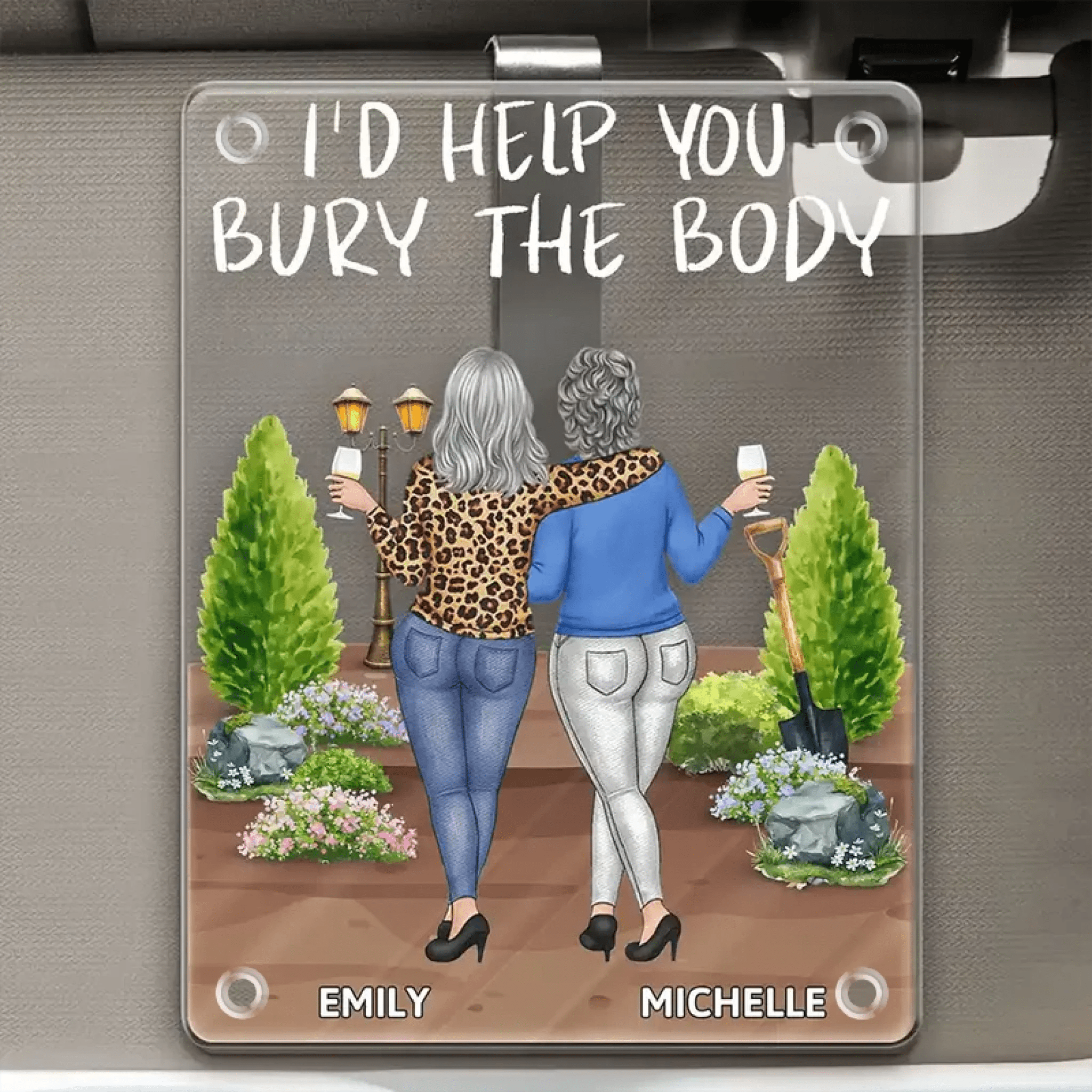 Your Reliable Sidekick - Personalized Custom Acrylic Visor Clip for Cars 1068318 - DiyGiftly