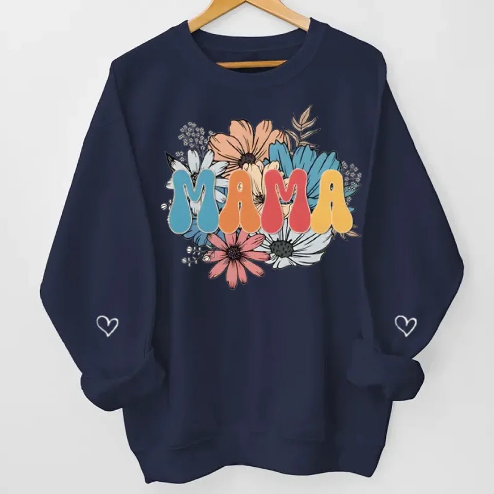 You're One Great Mama - Family Personalized Custom Unisex Sweatshirt With Design On Sleeve - Birthday Gift For Mom, Grandma 685942 - 685943 - DiyGiftly