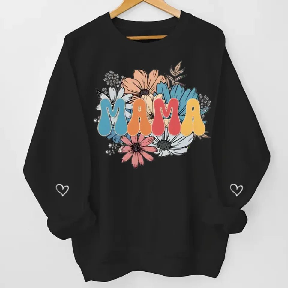 You're One Great Mama - Family Personalized Custom Unisex Sweatshirt With Design On Sleeve - Birthday Gift For Mom, Grandma 685942 - 685943 - DiyGiftly