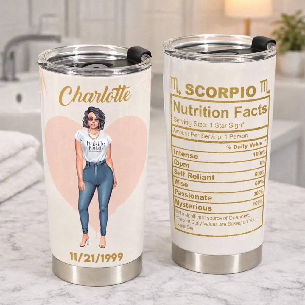 gifts for wife Zodiac Lover Gift - Personalized Zodiac Sign Tumbler Cup 1104503 detail 2