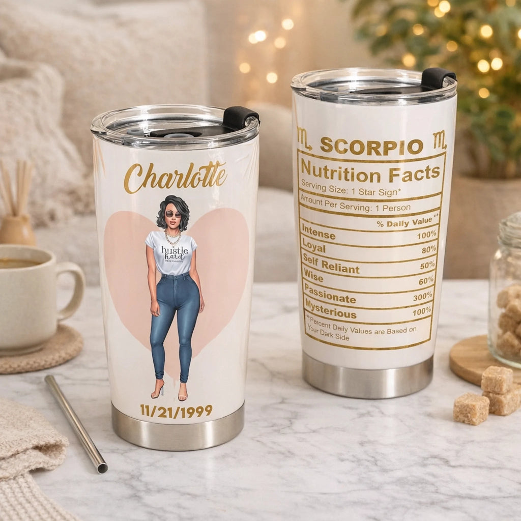 gifts for wife Zodiac Lover Gift - Personalized Zodiac Sign Tumbler Cup 1104503 detail 1