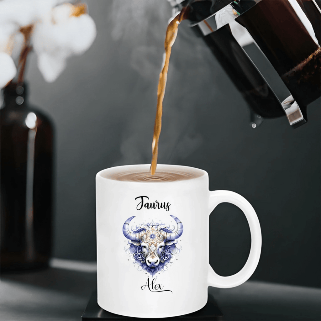 Zodiac Lover’s Birthday Gift - Personalized Astrology Constellation Mug with Custom Name 1103905 - DiyGiftly
