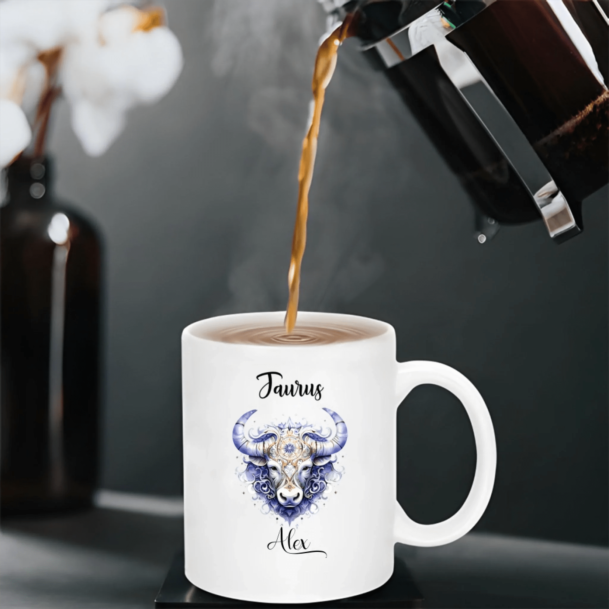 Zodiac Lover’s Birthday Gift - Personalized Astrology Constellation Mug with Custom Name 1103905 - DiyGiftly