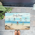 Zodiac Sign Birth Month Flower Family Personalized Mat 701457 - D - DiyGiftly
