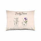 Zodiac Sign Birth Month Flower Family Personalized Pillow 715591 - B - DiyGiftly